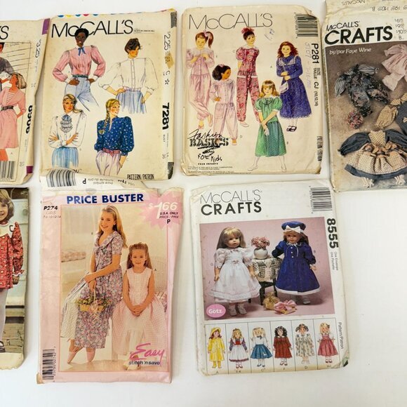 McCalls Lot of 9 Vintage Sewing Patterns 8555 7281 5282 5667 8906 M4826 4735 - Picture 4 of 10